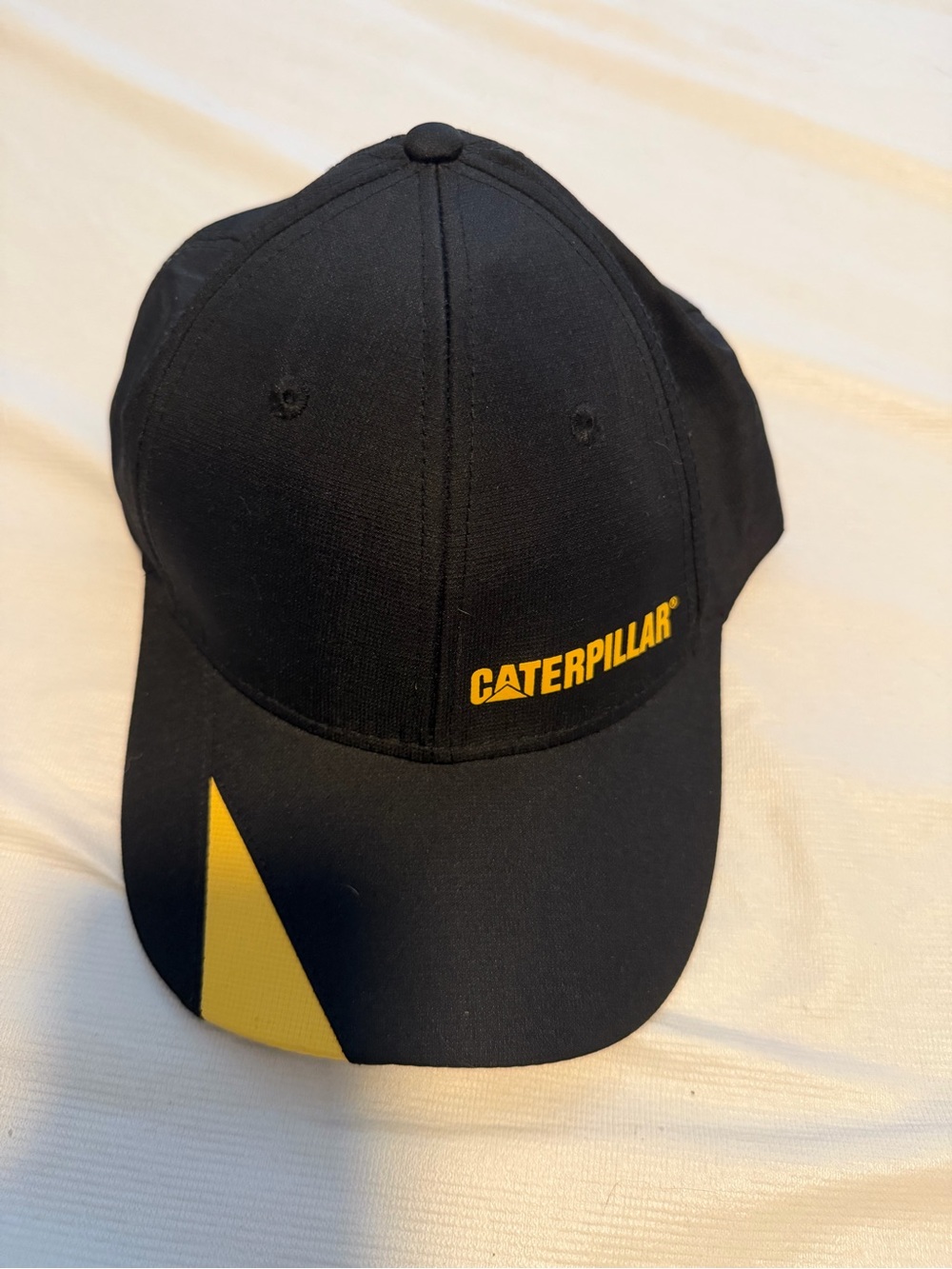Caterpillar Black Cap with Yellow Logo Accent NWOT